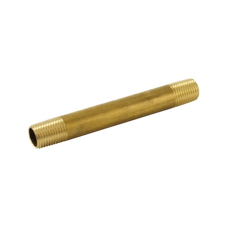 Proline Series Brass 1/4-in MIP x 4-in Nipple BN-746NLB