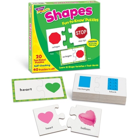 Trend Enterprises Shapes Fun-to-Know® Puzzles T36008
