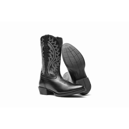 Durango Men's Western Boot, 7.5 M, Leather, 12 in H, Polished Black Onyx DDB0485