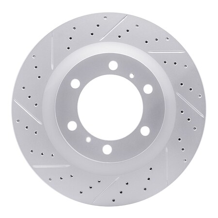 Dynamic Friction Co DFC Geoperformance Rotor - Drilled and Slotted 830-76142L