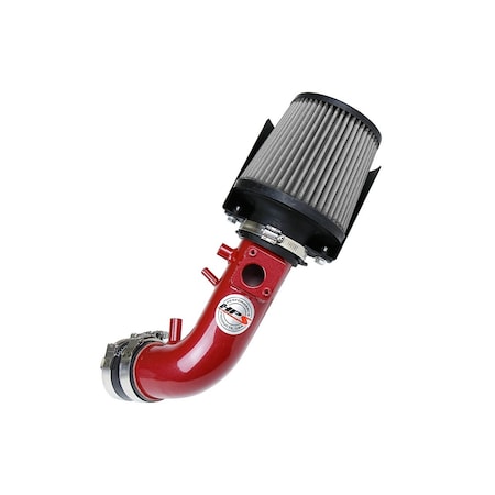 Hps Performance Air Intake Kit with Heat Shield, Red,  827-588R