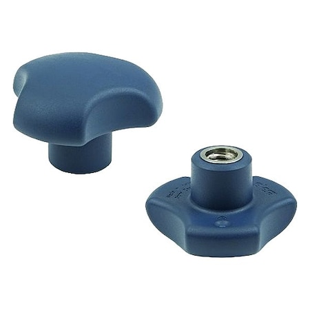 Elesa Hand Knob, Blue, 32 mm Base dia. 195262