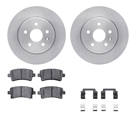 Dynamic Friction Co DFC Brake Rotor with 5000 Brake Pads and Hardware Kit 6512-65121