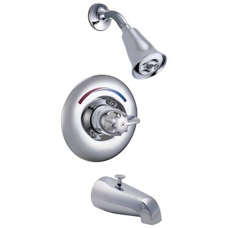 Delta Commercial T13H Universal Tub And Shower Trim In Chrome T13H283