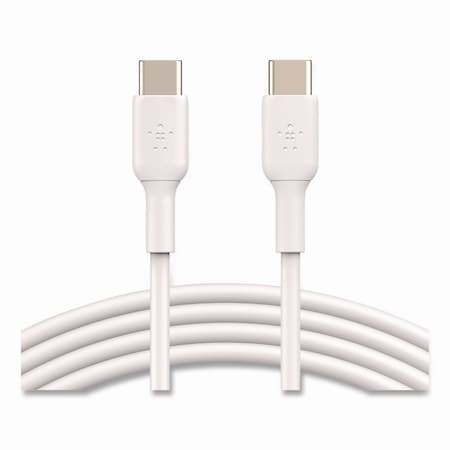 Belkin BOOST CHARGE USB-C to USB-C Cable, 3.3 ft, White, 2PK CAB003BT1MWH2PK