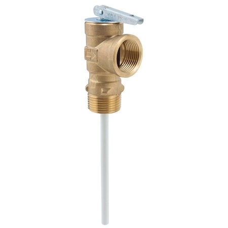 Watts Relief Valve, 3/4 in, MNPT x FNPT, Brass Body 100XL-150