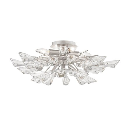 Hudson Valley Lighting Tulip 4 Light Semi Flush 23.25 In. Silver Leaf 7223-SL