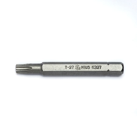 Genius Tools 1/4in Hex Shank, T-27 Star Screwdriver Bit 56mmL 6327