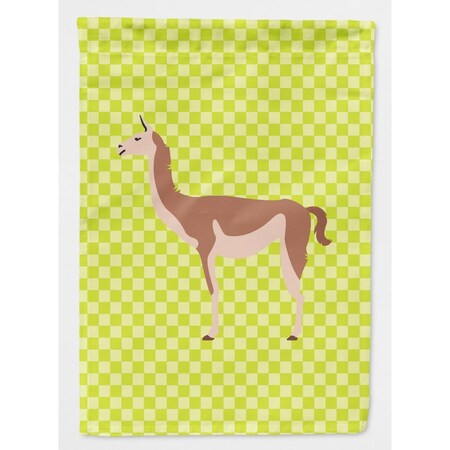 Carolines Treasures Guanaco Green Flag Canvas House BB7747CHF