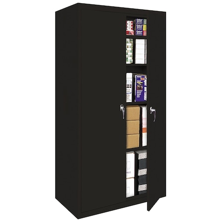 Steel Cabinets Usa Storage Cabinet, 72 in H, 36 in W, Espresso, 4 Shelves FS-36-E