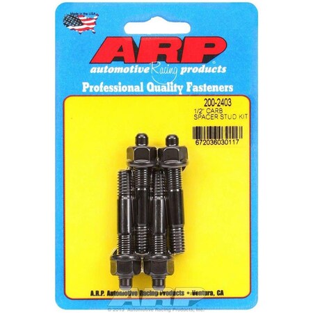Arp 2002403 0.31 x 2.23 in. OAL Black Oxide Carburetor Stud Kit ARP200-2403