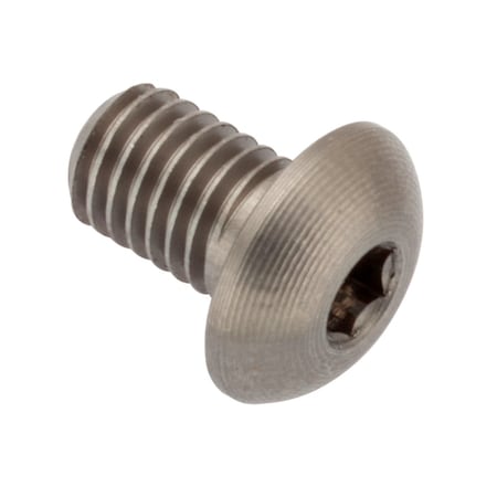 Zoro Select #8-40 Socket Head Cap Screw, Button, Plain 18-8 Stainless Steel, 1/4 in Length ZBC174UNS