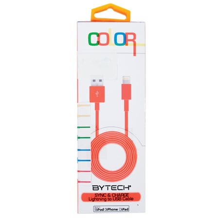 Bytech Lightning MFI Cable - Assorted Color CLMFCBLASST