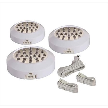 Happylight L Under Cabinet Puck Led 3 Lights White HA1673465