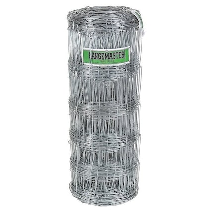 Rangemaster Field Fence, 330 ft L, 32 in H, 12 ga Gauge, Steel, Galvanized 6654