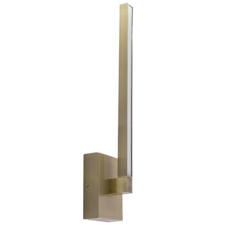 Westgate ROTATABLE SLIM VANITY WALL SCONCE 21in 14W 5CCT 980LM C90 DIM, GOLD, 27K/30K/35K/40K/50K LVS-WS-21-MCT5-BB