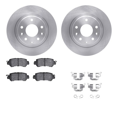 Dynamic Friction Co DFC Brake Rotor with 5000 Brake Pads and Hardware Kit 6512-80337