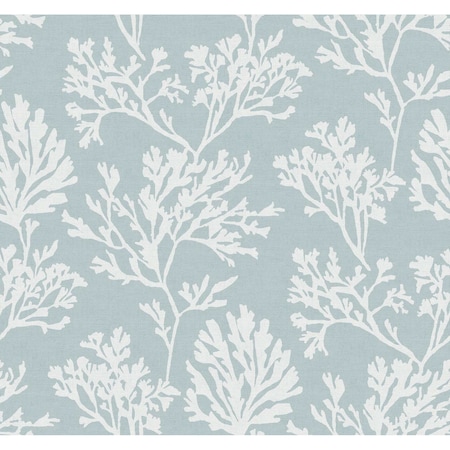 A-Street Prints Tortuga Sky Blue Coral Weave Wallpaper 4172-82003