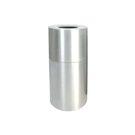 Witt Industries 24 Gallon Spun Aluminum Receptacle AL18-CLR