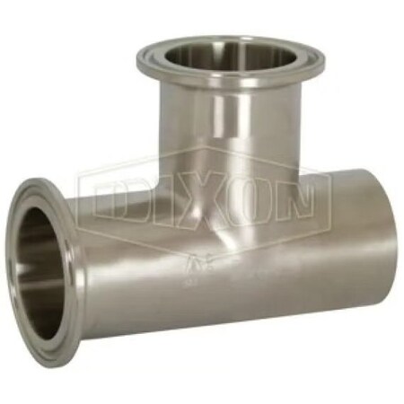 Dixon Branch Tee, 1-1/2 in, Butt Weld x Clamp x Clamp, 304 SS, Domestic B7WMM-G150