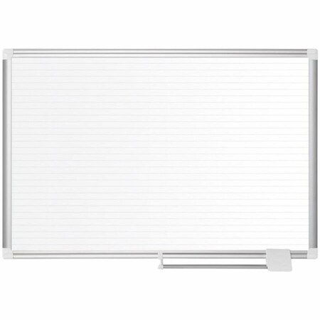 Bi-Silque MasterVisi, Ruled Planning Board, 48 X 36, White/silver MA0594830