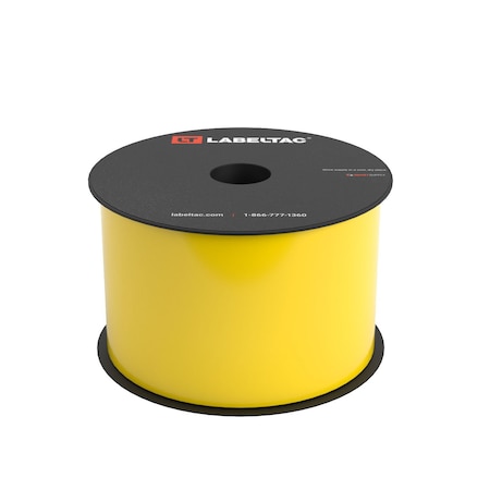 Labeltac LabelTac 4 and Pro Model High Performance 10-Year Vinyl Supply 3in x 150ft, Yellow LT301HP