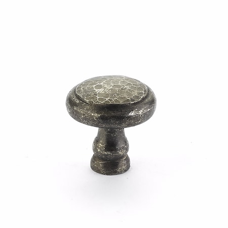 Schaub 1-1/2in Round Artifex Cabinet Knob Dark Pewter Finish 131-DP