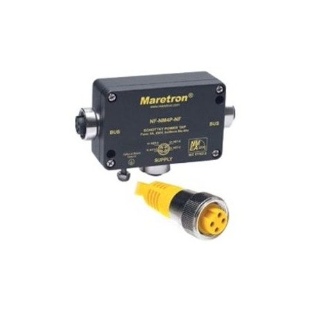 Maretron Mini Powertap Female W/ Fuse & Led Diagnostics NF-NM4P-NF