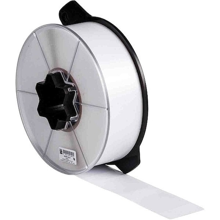 Brady Wraparound Label, White, Vinyl, 2 in W WRAP-6-417