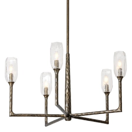 Troy Lighting Lyle 5 Light Chandelier 36 In. Black Patina Gold F1336-BPG