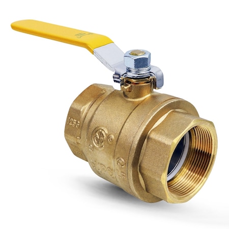 Everflow FIP Full Port Ball Valve, Brass 1-1/4" 605T114-NL