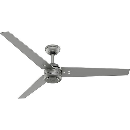 Hunter CeilingFan, Black/Silver, 60inDia, 3Blade 52981