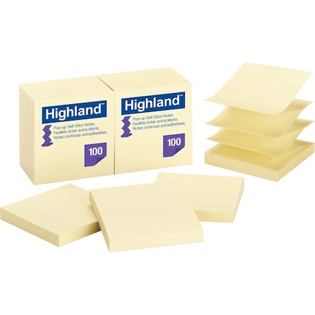 3M Notes, Repositionable/Removable,  6549PUY