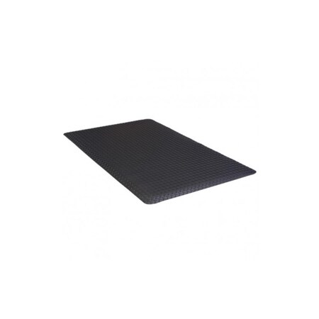 Buymats 2 x 3 ft. Supreme Diamond Foot Mat- Black 39-165-0900-20000300