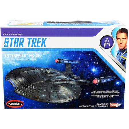 Endless Games 1-1000 Scale Skill 2 Snap Enterprise NX-01 Starship Star Trek Enterprise TV Series Model Kit EN3477138