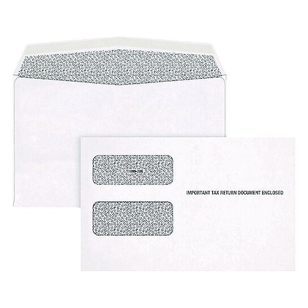 Tops Window Envelopes, 9 in W, White, PK24 22222