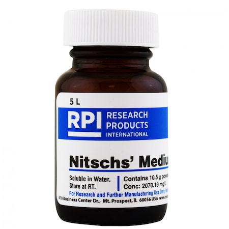 Rpi Nitschs' Medium, Powder, Makes 5 Liters N12070-5.0