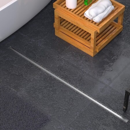 Hydroware Slot Linear Drain -Brushed, 48 Inches HYD-0035