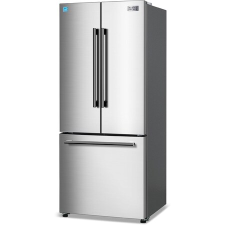 Black&Decker 16.0 French Door Refrigerator with handle and Ice maker -Stainless Look BRF1600GIMS