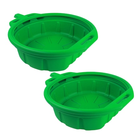 Capri Tools 21023 4.5-Gallon Portable Oil Drain Pan, Anti-Freeze, Green, 2-Pack CP21023-2PK