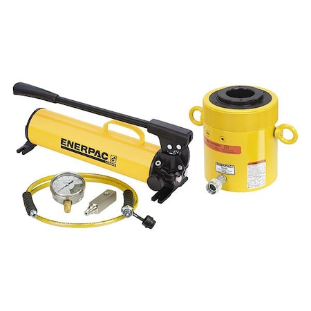 Enerpac Cylinder and Hand Pump Set, Single Acting SCH1003H