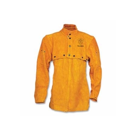 Tillman Cape Sleeves and Bib, Premium Side Split Cowhide, 4X-Large, Bourbon Brown, 20 in Bib 724-3221204X