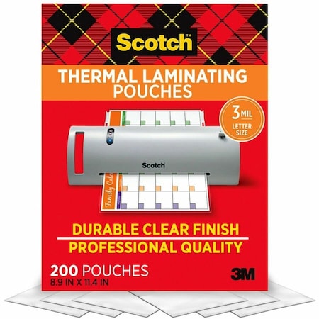 Scotch Pouch, Thermal, 3mm, Clear, PK200 TP3854-200