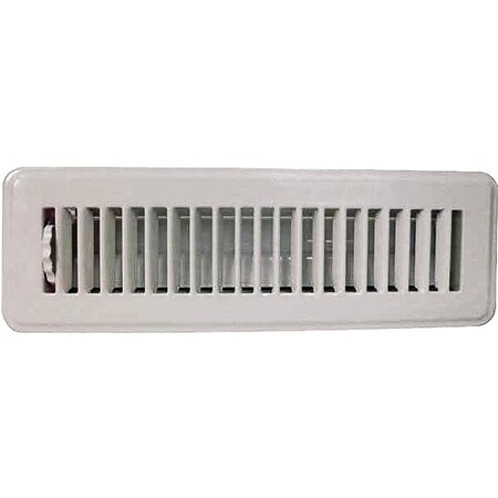 Worldwide Sourcing Register Floor 2X10In Wht FR01-2X10W
