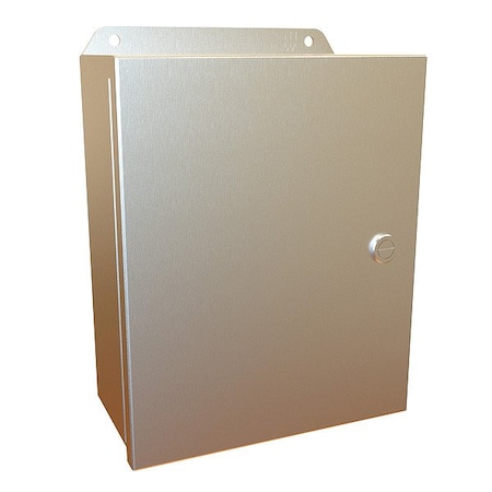 Hammond Latches Electrical Enclosure, 10 in H, 4 in D, 8 in W, 12, 13, 3R, 4, 4X, Stainless Steel EJ1084SS