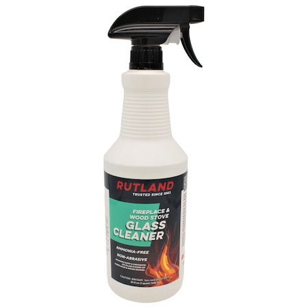 Rutland Fireplace & Wood Stove Glass Cleaner 32 fl oz Spray Bottle 82