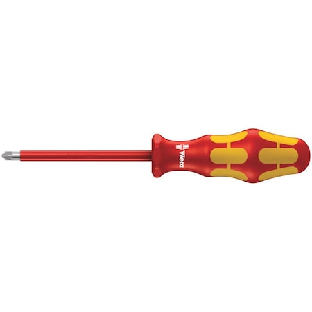 Wera 165 i PZ/S VDE Insulated screwdriver for PlusMinus screws (Pozidriv/slotted), # 2 x 100 mm 5006191001
