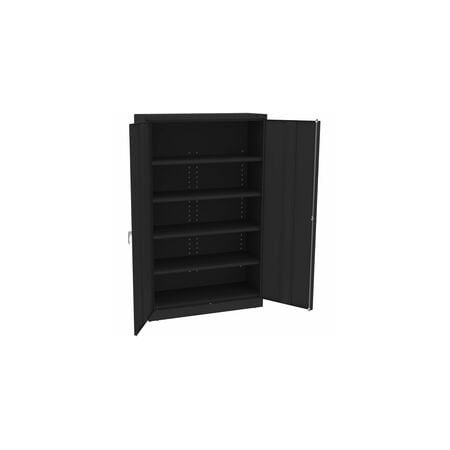 Tennsco Assembled Jumbo Steel Storage Cabinet, 48w x 18d x 78h, Black J1824SU-BLK