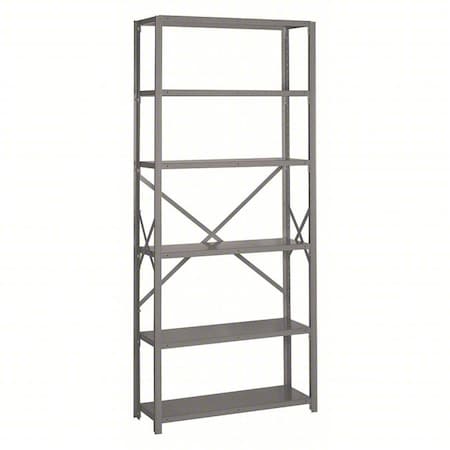 Lyon Metal Shelving, 84" H, 36" W, Gray DD8041SH