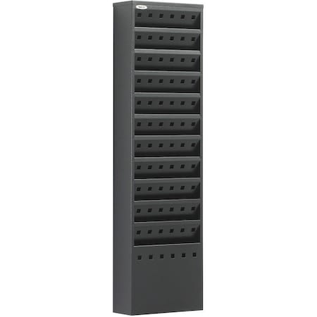 Safco 11 Pocket Steel Magazine Rack - Black 4321BL
